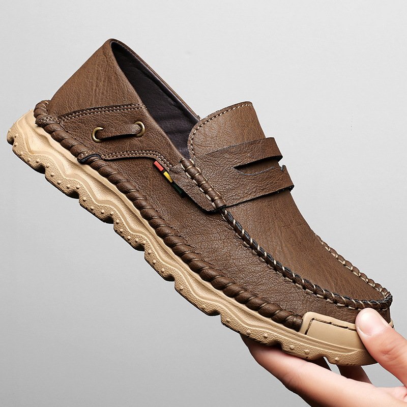 Men's leather shoes genuine leather shoes fashion business casual handmade casual shoes men's leather shoes