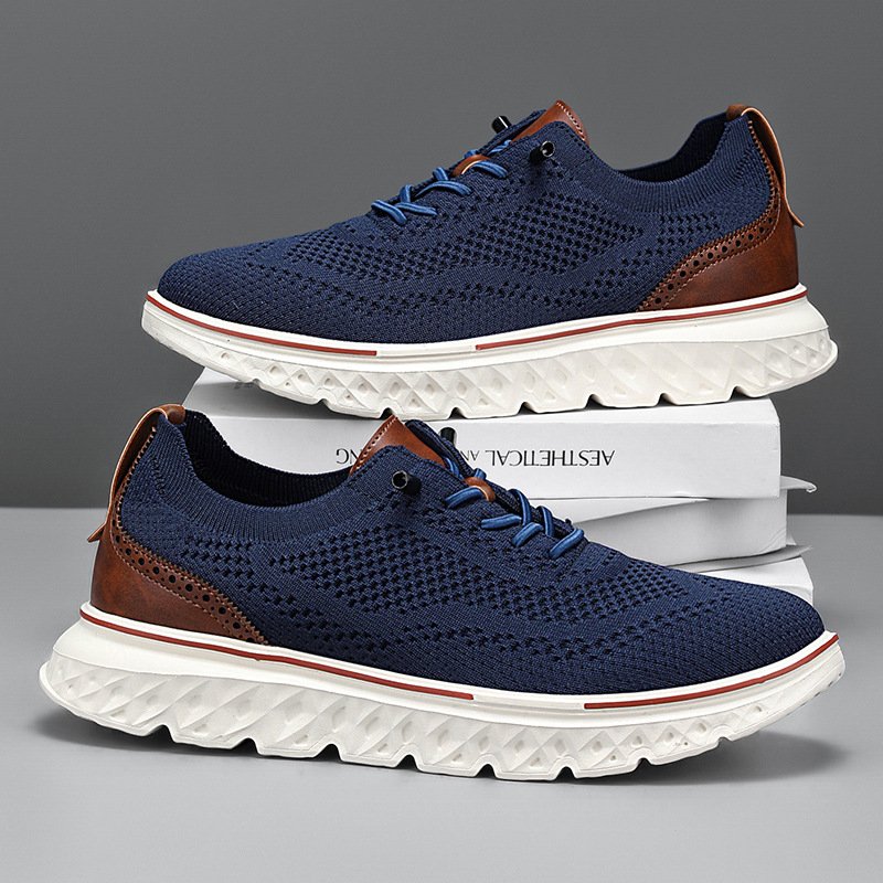 Breathable casual men's sports casual shoes men's flying knitting men's shoes men's casual shoes