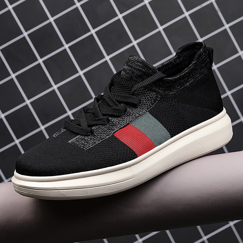 Flying board shoes men's shoes lightweight sports casual shoes breathable couples men's and women's shoes comfortable and fashionable trendy mesh shoes