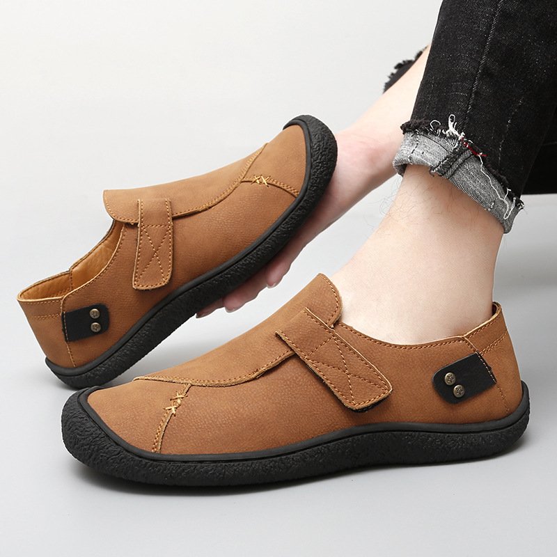 Men's shoes, fashionable leather shoes, casual shoes, breathable shoes, trendy shoes, casual shoes, handmade leather shoes