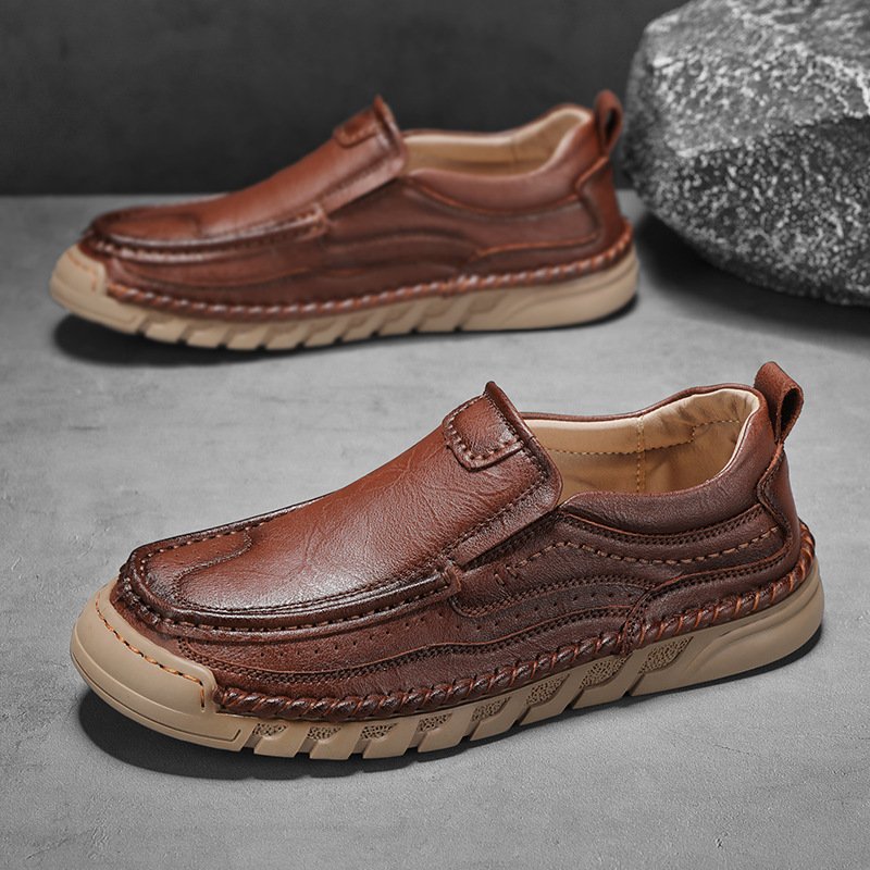 versatile men's shoes casual leather shoes genuine leather breathable shoes casual leather shoes men's shoes