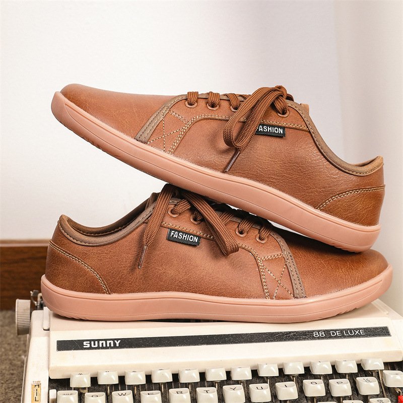 Wide toe big feet shoes men and women casual shoes leather wide toe barefoot shoes men and women shoes wide and large casual shoes