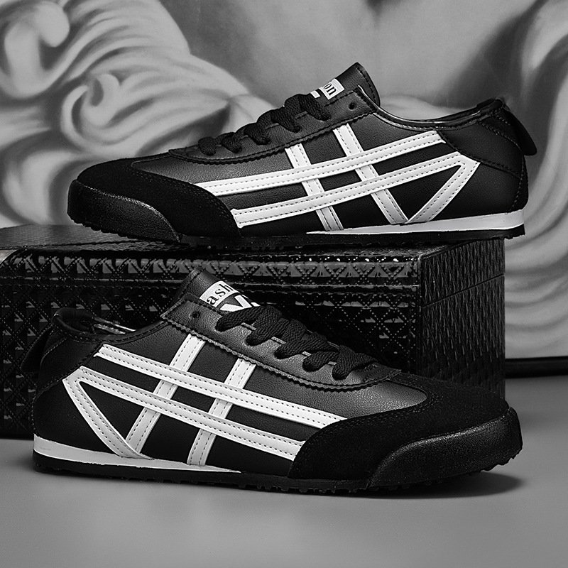 Putian men's shoes spring trendy shoes leather casual shoes men's breathable white shoes Forrest Gump sports shoes