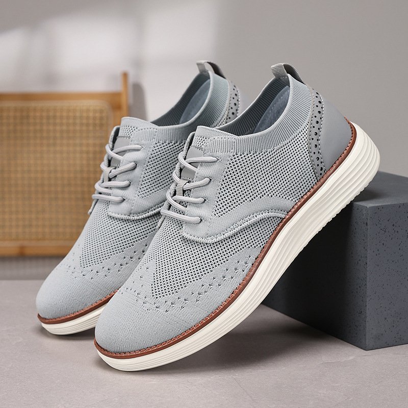 Men's sports casual shoes Men's flying knitting men's shoes Light shoes Men's sports shoes