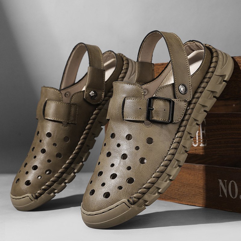 Men's Sandals Sandals Genuine Leather Sandals Beach Men's Outdoor Sandals