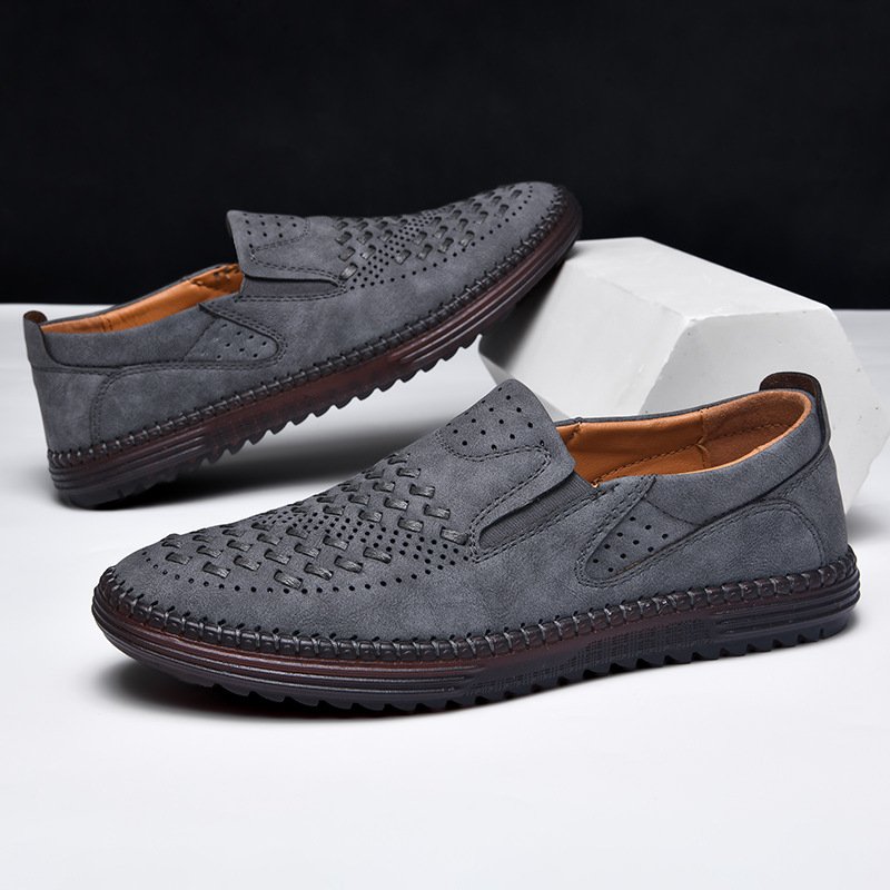 Men's casual shoes men's shoes outdoor driving shoes handmade stitching men's casual shoes