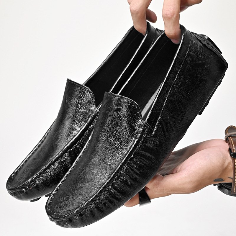 Men's shoes, casual leather shoes, breathable trendy shoes, casual shoes, driving men's leather shoes, casual beans shoes