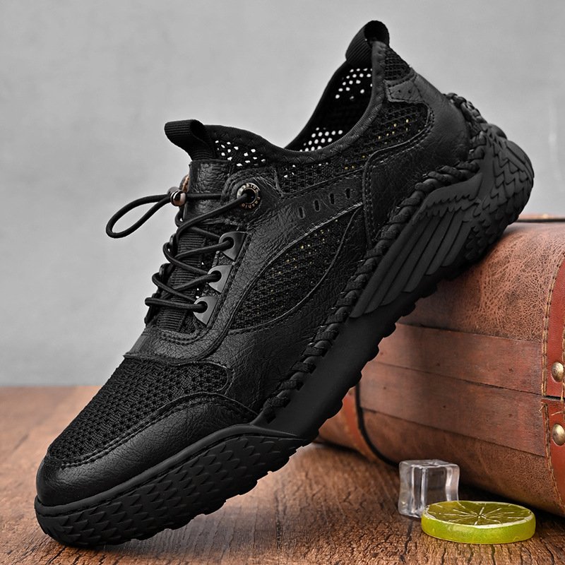 Summer casual men's shoes men's shoes handmade breathable hiking driving dad shoes men's shoes