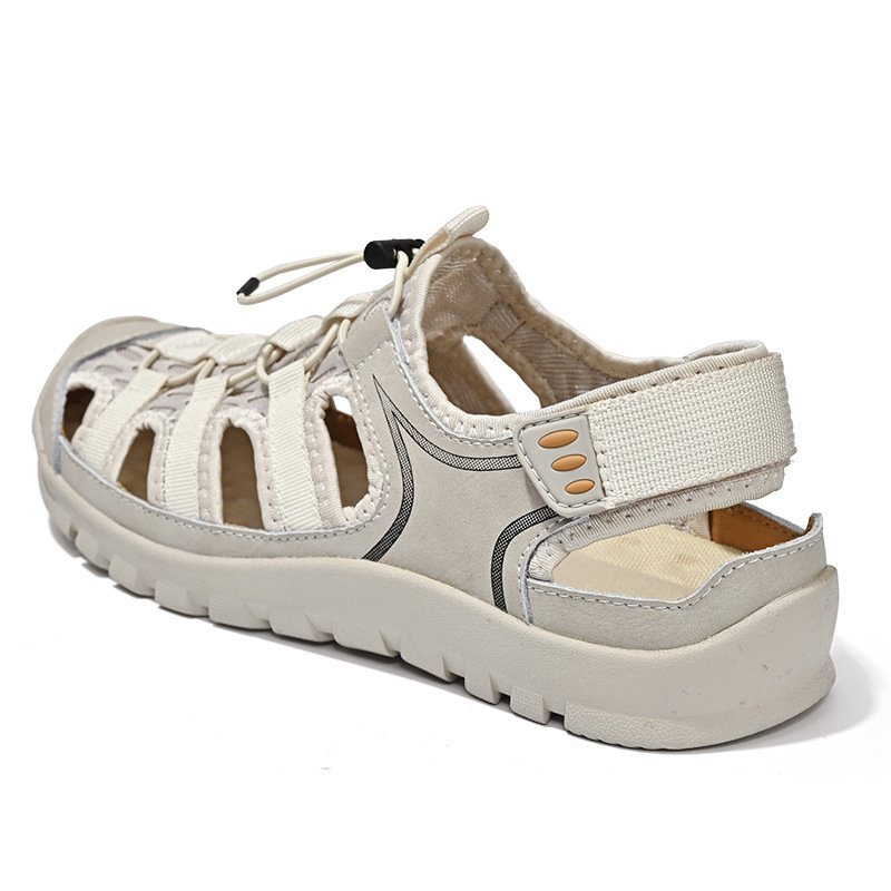 Genuine leather men's sandals breathable sandals retro handmade classic casual men's sandals