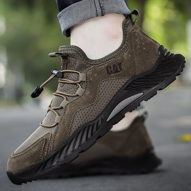 Genuine leather men's shoes casual shoes breathable work shoes hiking shoes quality casual men's shoes outdoor casual shoes