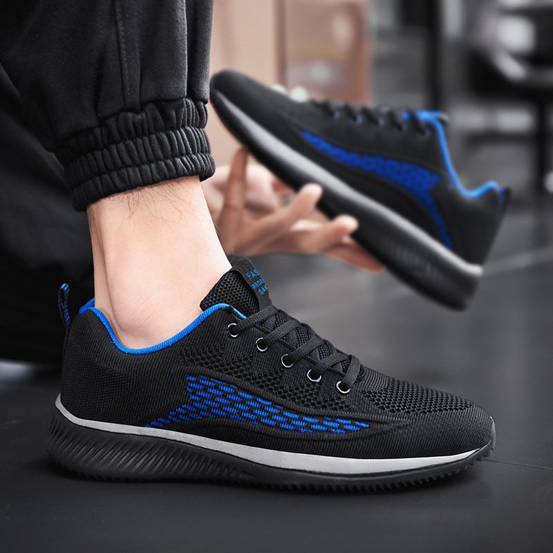 Men's shoes Men's sneakers Lightweight running men's shoes versatile flying knit men's casual sports shoes