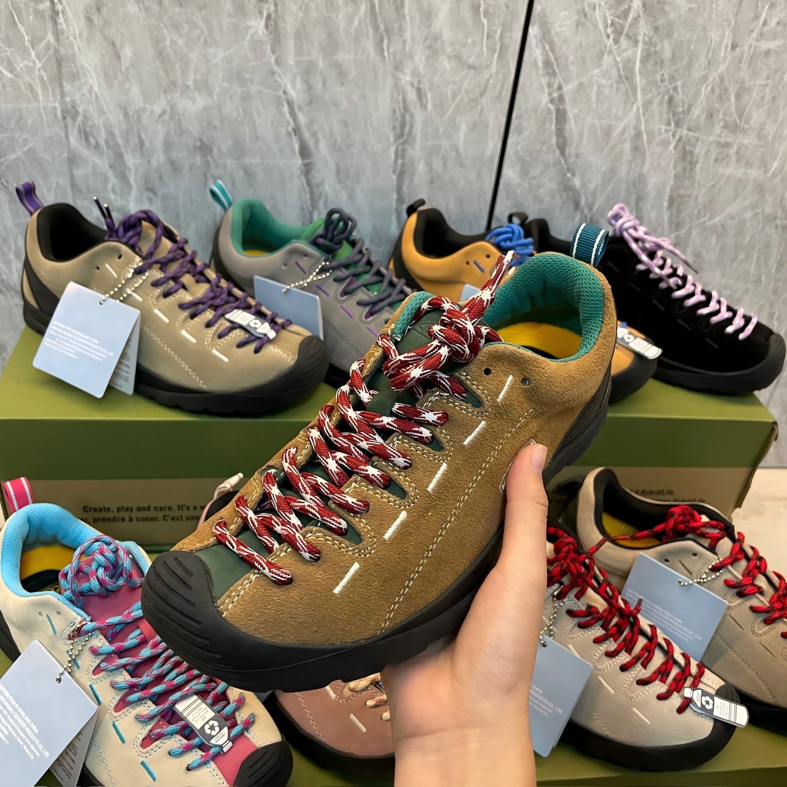 Genuine leather men and women shoes casual leather shoes Coen couple shoes hiking outdoor casual men and women shoes