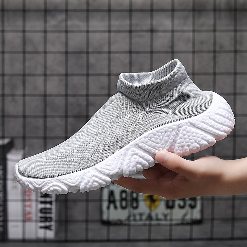 Men's shoes Jogging sneakers Light shoes Real bean men's trendy shoes versatile flying men's coconut shoes