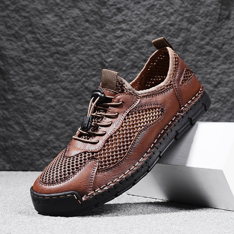 Men's shoes, casual leather shoes, breathable and versatile trendy shoes, casual men's shoes, fashionable men's casual leather shoes