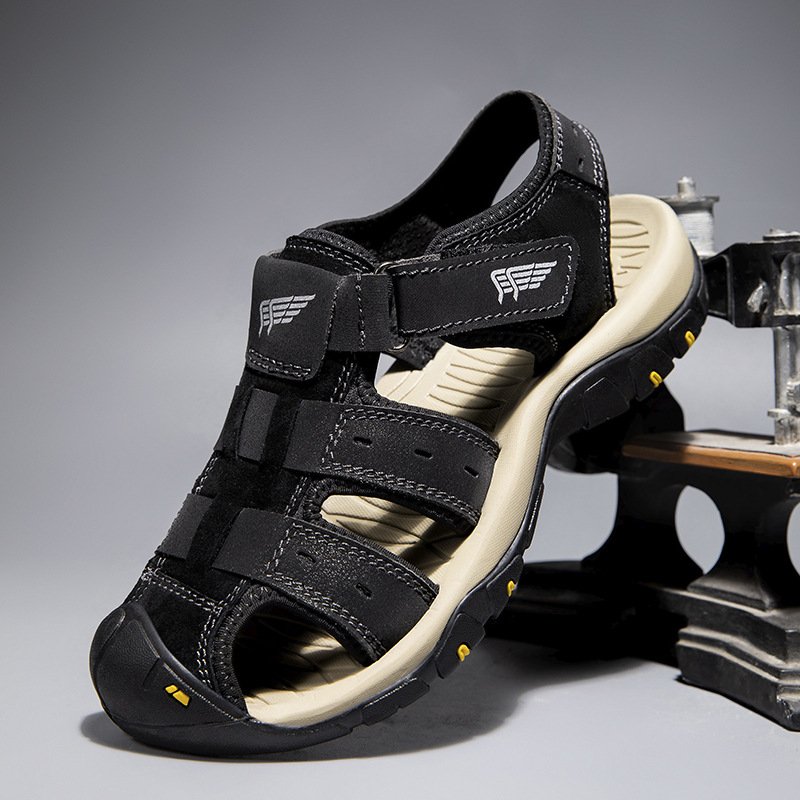 Men's sandals Men's sandals Genuine leather sandals Versatile leather beach men's outdoor sandals