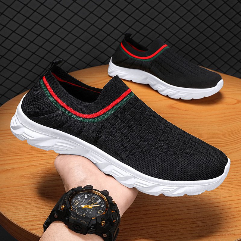 Cold sticky men's casual sports shoes men's shoes super light and elastic mesh hiking men's jogging