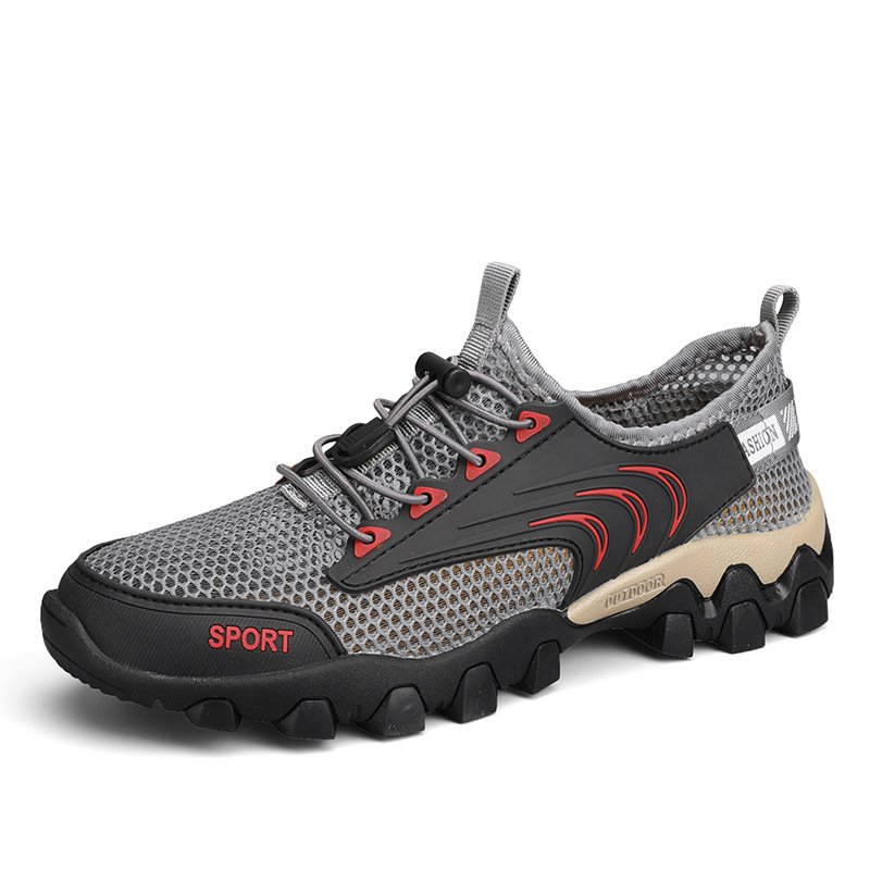 Men's Mesh Shoes Sports and Casual Shoes Mesh Breathable Mountaineering Outdoor Light Non-Slip Men's Casual Shoes Men's Shoes
