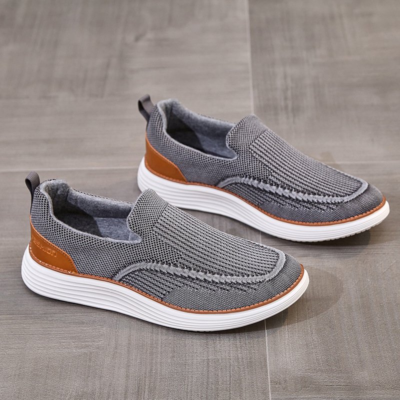 Men's casual sports shoes breathable shoes outdoor hiking men's shoes ultra-light sole quality washing men's casual shoes