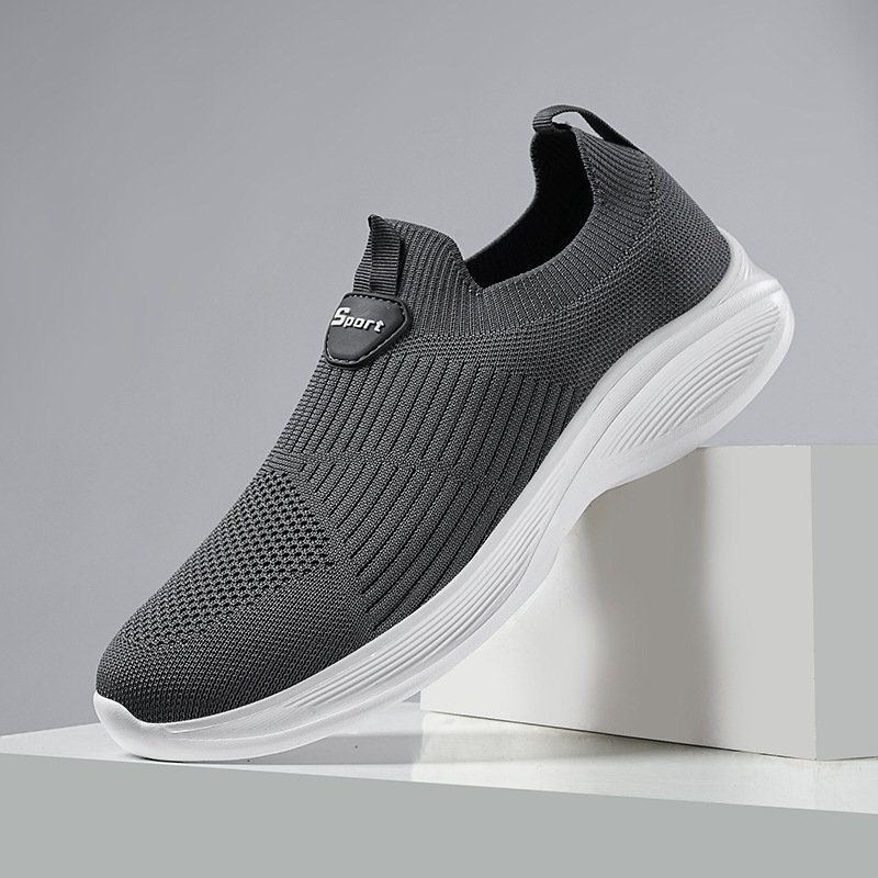 Men and women's sneakers light sports shoes outdoor hiking couple men and women thick flying shoes walking shoes