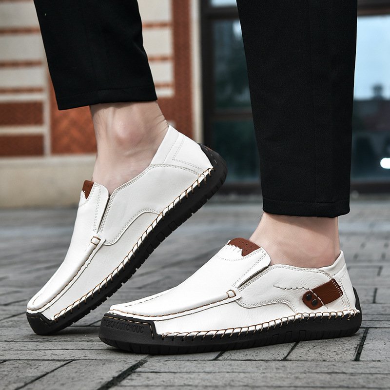 Men's shoes casual leather shoes breathable shoes casual shoes handmade leather shoes men's casual shoes