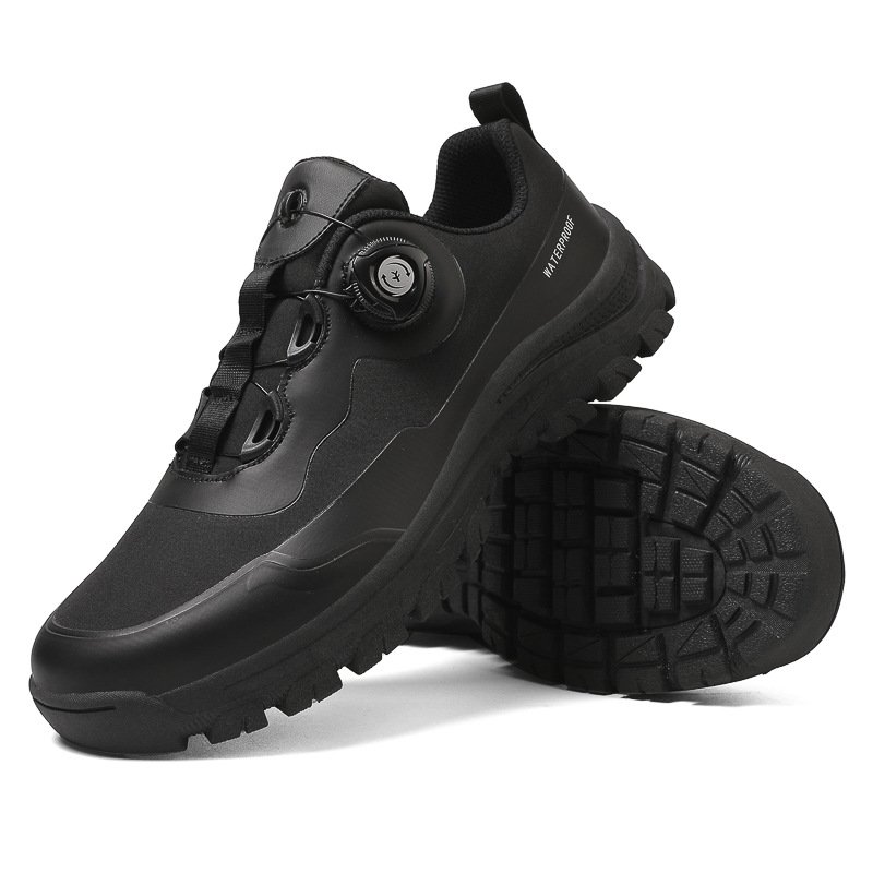 Knob button men's hiking shoes casual sports men's shoes breathable hiking and running lightweight and comfortable men's shoes