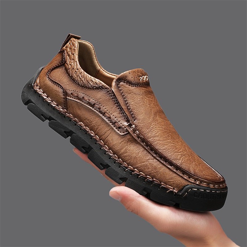 Casual men's leather shoes men's casual shoes foot cover leather shoes genuine leather outdoor men's shoes